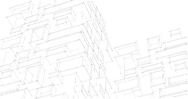 soyut mimari duvar kağıdı, dijital arkaplan