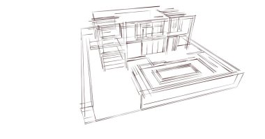 soyut mimari duvar kağıdı, dijital arkaplan
