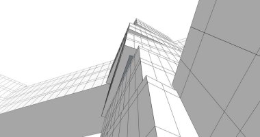 soyut mimari duvar kağıdı tasarımı, dijital konsept arkaplan