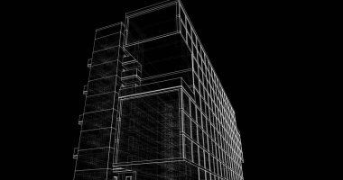 soyut mimari duvar kağıdı, dijital arkaplan