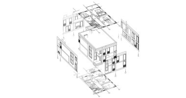 çizgili mimari duvar kağıdı, dijital arkaplan