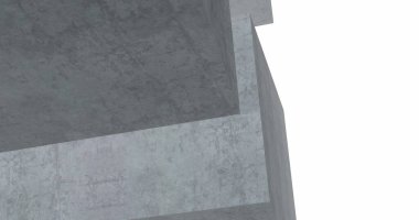 Mimari sanat konseptinde soyut çizgiler, minimum geometrik şekiller. 