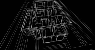 soyut mimari duvar kağıdı, dijital arkaplan