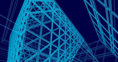 soyut mimari duvar kağıdı, dijital arkaplan