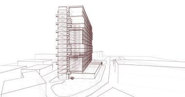 soyut mimari duvar kağıdı, dijital arkaplan