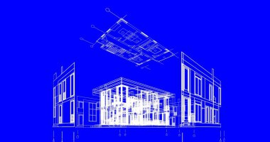 çizgili mimari duvar kağıdı, dijital arkaplan
