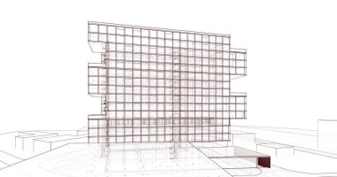 soyut mimari duvar kağıdı, dijital arkaplan