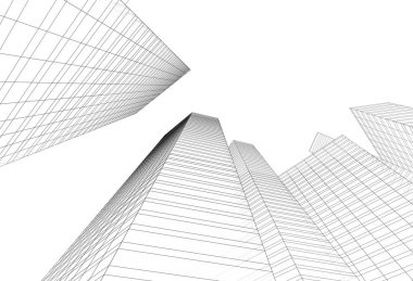 soyut mimari duvar kağıdı tasarımı, dijital konsept arkaplan