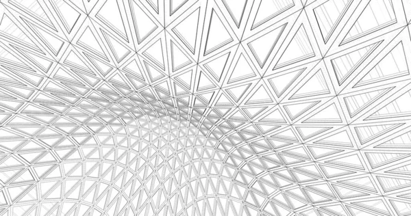 Mimari sanat konseptinde soyut çizgiler, minimum geometrik şekiller. 