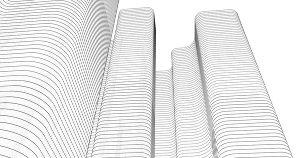Abstrakt Arkitektoniska Tapeter Digital Bakgrund — Stockfoto