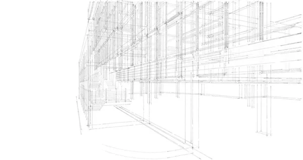 Abstrakcyjna Tapeta Architektoniczna Tło Cyfrowe — Zdjęcie stockowe