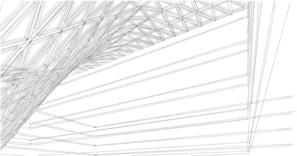 Abstraktní Architektonická Tapeta Digitální Pozadí — Stock fotografie