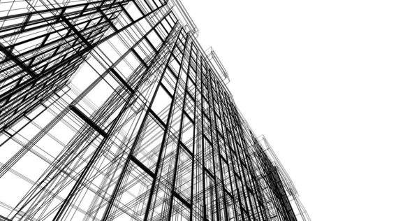 Fondo Pantalla Arquitectónica Abstracta Fondo Digital — Foto de Stock