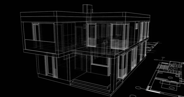 Wyłożona Tapeta Architektoniczna Tło Cyfrowe — Zdjęcie stockowe