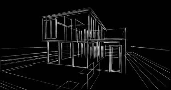 Abstrakcyjna Tapeta Architektoniczna Tło Cyfrowe — Zdjęcie stockowe