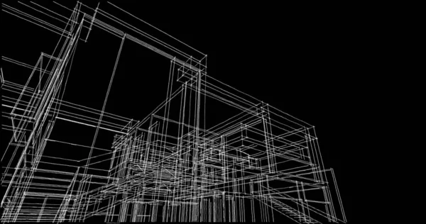 Lemované Architektonické Tapety Digitální Pozadí — Stock fotografie