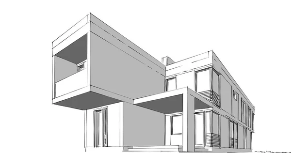 Wyłożona Tapeta Architektoniczna Tło Cyfrowe — Zdjęcie stockowe