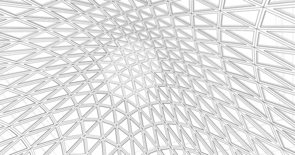 Mimari sanat konseptinde soyut çizgiler, minimum geometrik şekiller. 