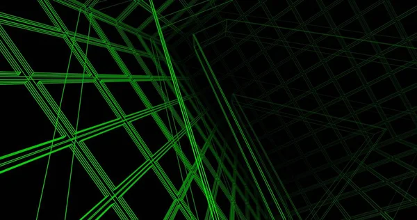 Mimari sanat konseptinde soyut çizgiler, minimum geometrik şekiller. 