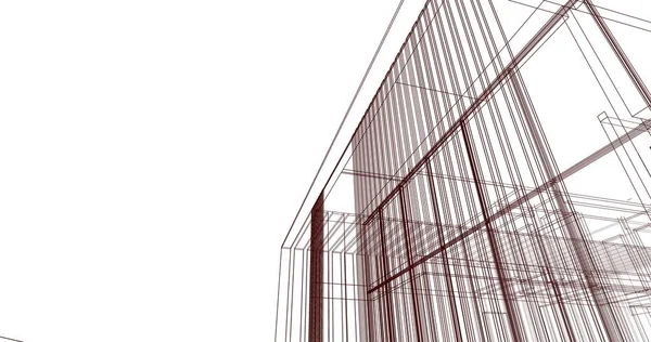 Bekleed Architectonisch Behang Digitale Achtergrond — Stockfoto