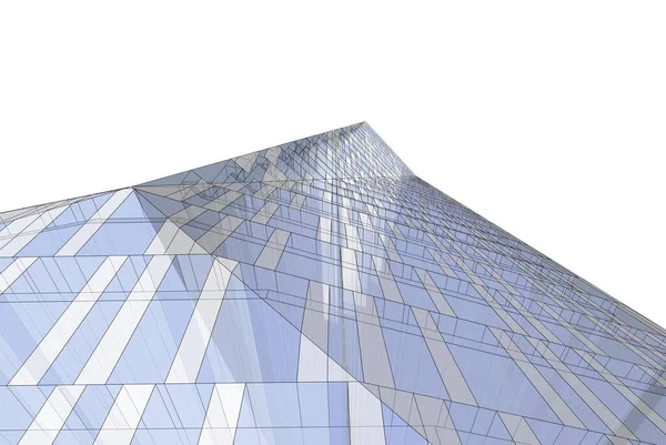 Mimari sanat konseptinde soyut çizgiler, minimum geometrik şekiller. 