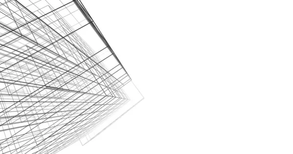 建筑墙纸设计 数字概念背景 — 图库照片