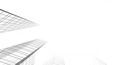minimal 3d mimari şekillerde hareket etmek