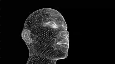 minimal 3d mimari şekillerde hareket etmek