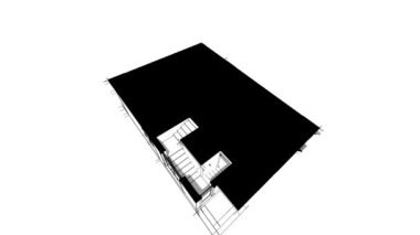 minimal 3d mimari şekillerde hareket etmek