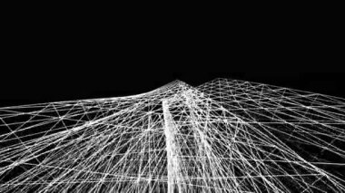 minimal 3d mimari şekillerde hareket etmek