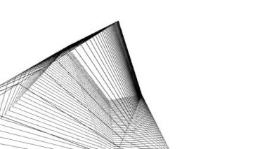 minimal 3d mimari şekillerde hareket etmek