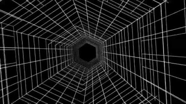 minimal 3d mimari şekillerde hareket etmek