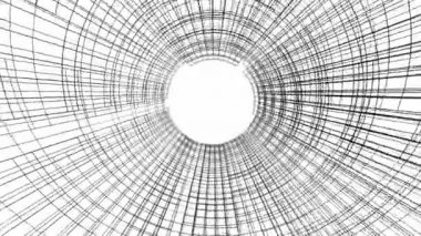 minimal 3d mimari şekillerde hareket etmek