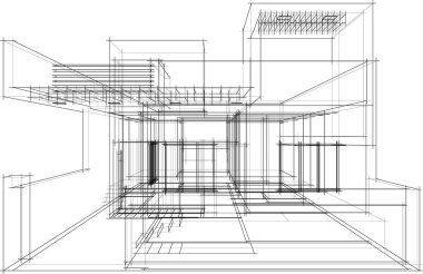 soyut mimari duvar kağıdı, dijital arkaplan