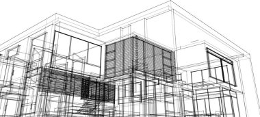 soyut mimari duvar kağıdı, dijital arkaplan