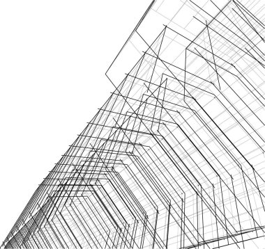 soyut mimari duvar kağıdı konsepti, dijital arkaplan