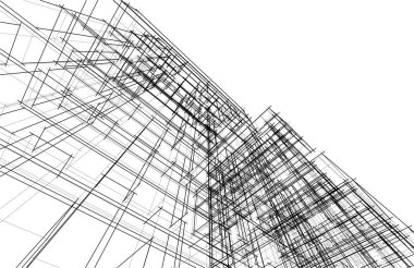 soyut mimari duvar kağıdı, dijital arkaplan