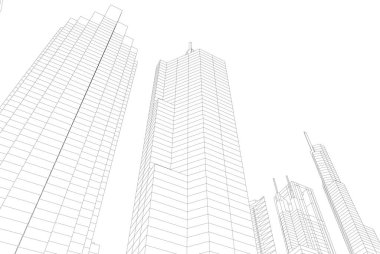 soyut mimari duvar kağıdı konsepti, dijital arkaplan