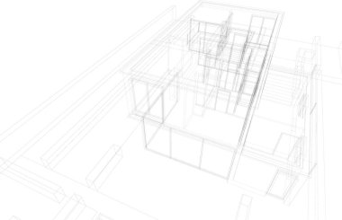 soyut mimari duvar kağıdı, dijital arkaplan