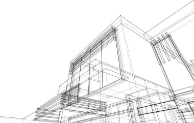 soyut mimari duvar kağıdı, dijital arkaplan