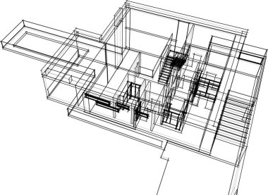 soyut mimari duvar kağıdı tasarımı, dijital konsept arkaplan