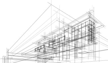 soyut mimari duvar kağıdı, dijital arkaplan