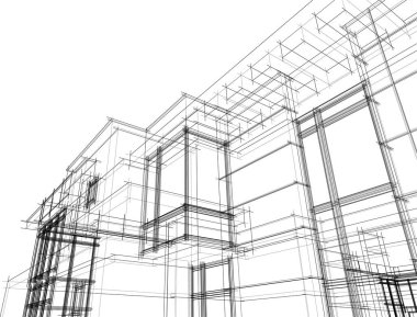 soyut mimari duvar kağıdı, dijital arkaplan