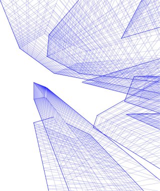 soyut mimari duvar kağıdı konsepti, dijital arkaplan