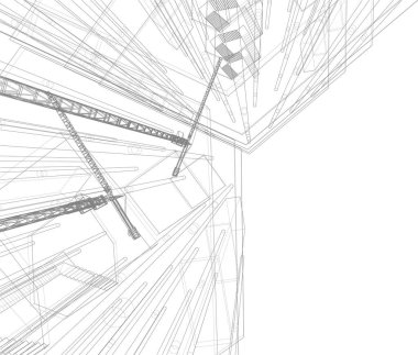 soyut mimari duvar kağıdı, dijital arkaplan