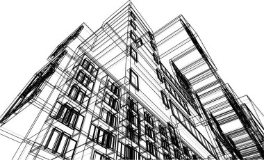 soyut mimari duvar kağıdı, dijital arkaplan