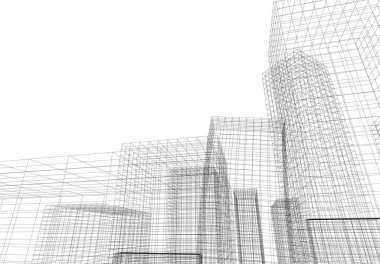 soyut mimari duvar kağıdı konsepti, dijital arkaplan