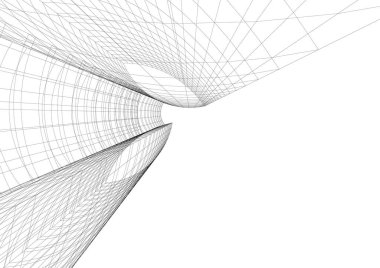 soyut mimari duvar kağıdı tasarımı, dijital konsept arkaplan