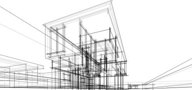 soyut mimari duvar kağıdı, dijital arkaplan