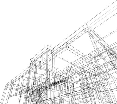 soyut mimari duvar kağıdı, dijital arkaplan